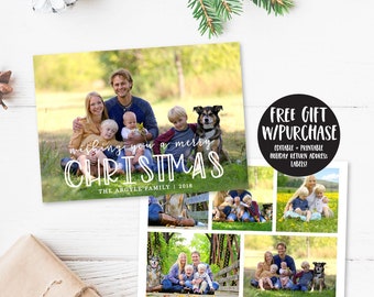 Christmas Card Photo, Custom Photo Card, Digital Christmas Card, Christmas Card Template, Personalized Christmas Card, Family Christmas Card