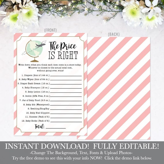 Printable Baby Girl Shower Games Baby Shower Games Printable | Etsy