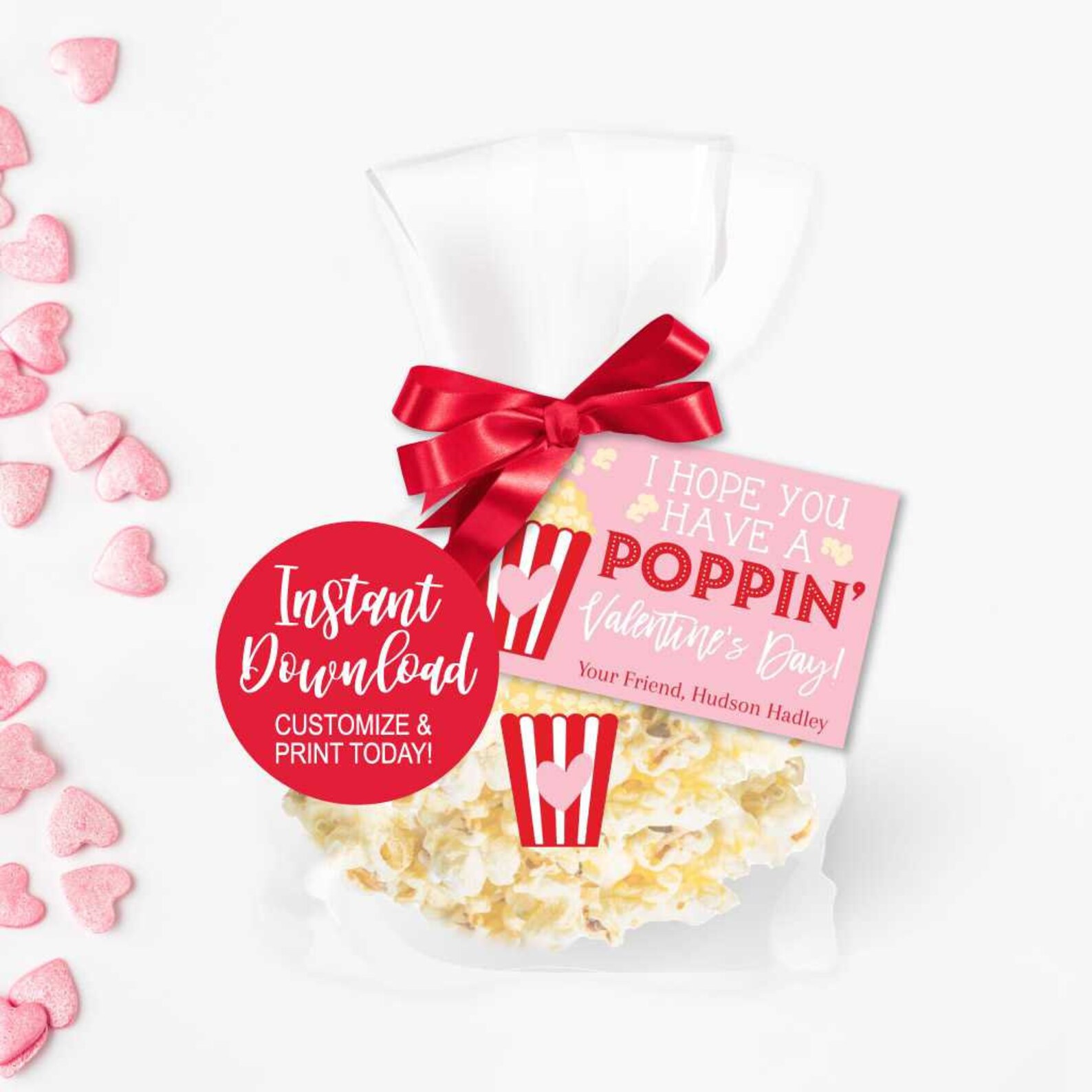 Popcorn Bar Printable Popcorn Bar Labels Popcorn Station Etsy