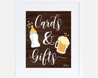 A Baby Is Brewing Baby Shower Cards and Gifts Sign Template -Baby Shower Sign for Gifts and Cards, Gifts and Cards Sign, Gifts Sign