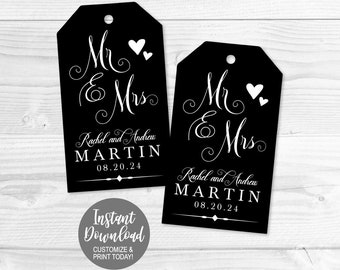 Wedding Favor Custom Thank You Tags, Wedding Favor Tags, Custom Gift Tag, Wedding Gift Tags, Personalized Favor Tags, Printable Favor Tags