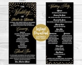 Wedding Program Thank You Template, Wedding Program Ideas Wording, Printable Wedding Ceremony Programs, Simple Wedding Programs, Unique Idea