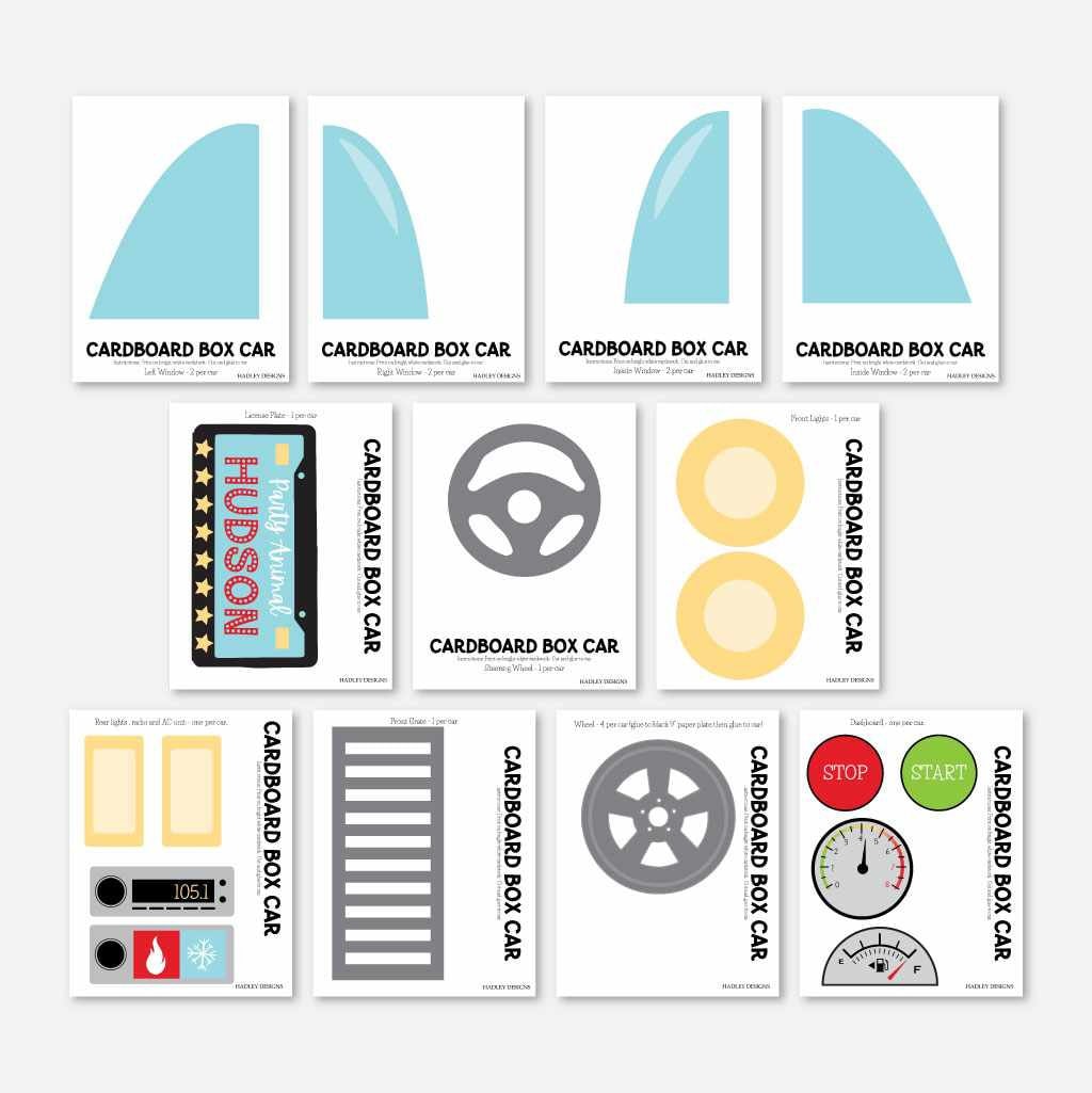 Movie Night Cardboard Box Car Template Cardboard Box Car Etsy Movie Night Cardboard Box Car Template Cardboard Box Car Etsy