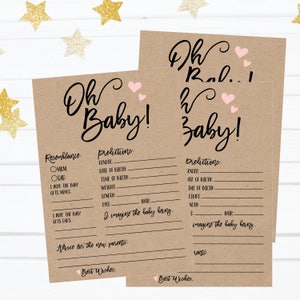 Predicciones y consejos para baby shower de Kraft, Predicciones para baby shower, Predicciones para baby shower en el bosque, Predicción para baby shower Fecha de vencimiento rústica