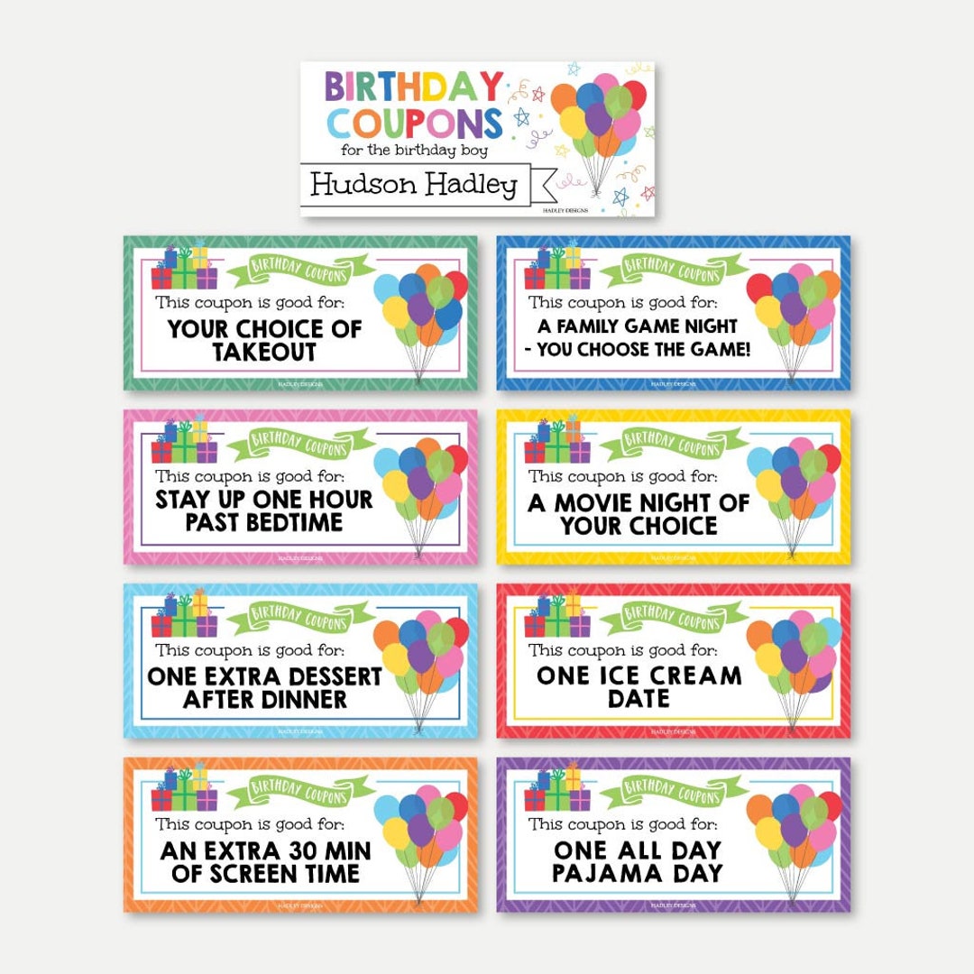 Printable Birthday Coupons Free