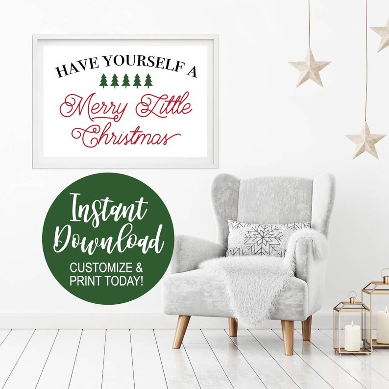 Download Wall Art Christmas Wall Art Christmas Decoration Etsy