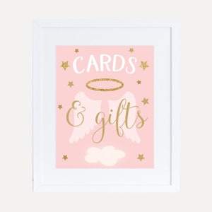 Angel Girl Baby Shower Gifts Sign Template - Affordable Baby Shower, Baby Shower Decorations, Baby Shower Sign Girl, Baby Boy Decorations