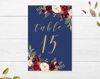 Table Numbers 1-50, Wedding Table Numbers Printable, Wedding Table Numbers Cheap, Wedding Table Numbers Template, Wedding Table Numbers DIY