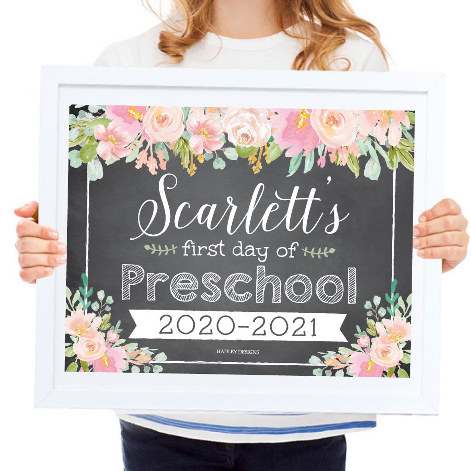 Back to School Printable Back to School Chalk Board First | Etsy