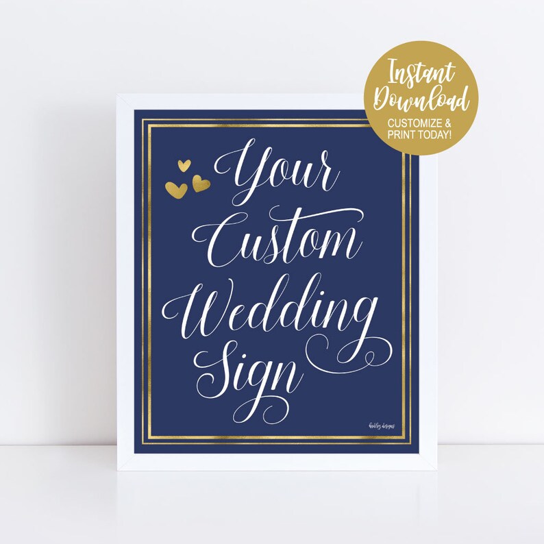 Editable Custom Sign Printable Custom Signs Create Your Own | Etsy