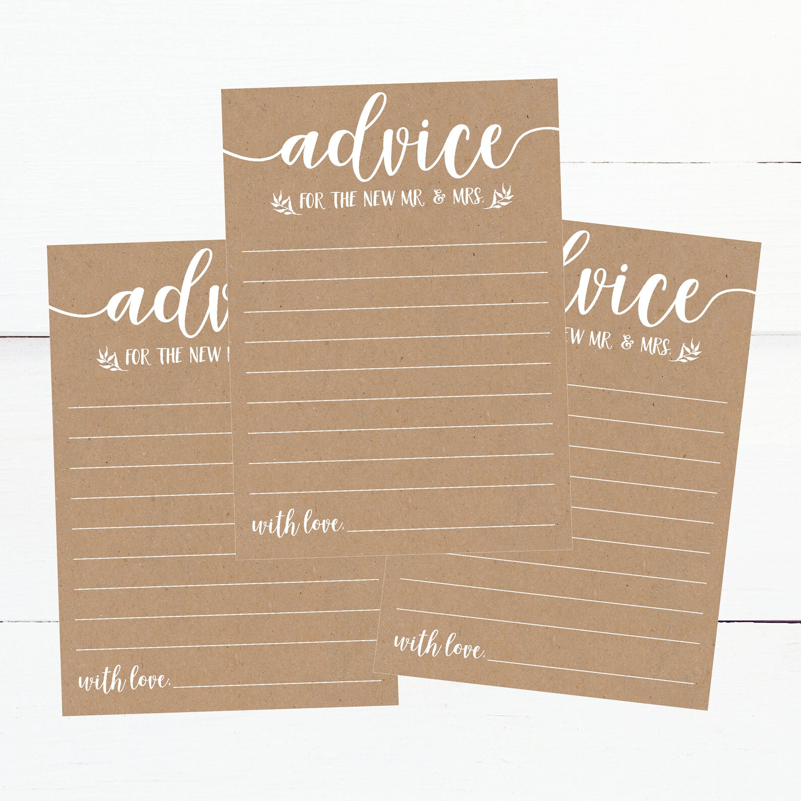Marriage Advice Cards Funny Advice for the Newlyweds PDF - Etsy