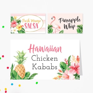 Free Printables Tropical Food Cards