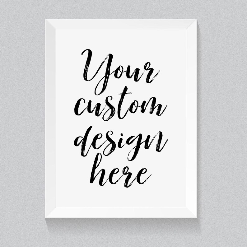 Printable Personalized Art Custom Wall Sign Your Own Custom Etsy