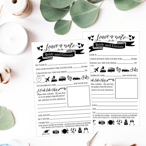 DIY Advice for the Bride and Groom Mason Jar Printable Cards - Etsy
