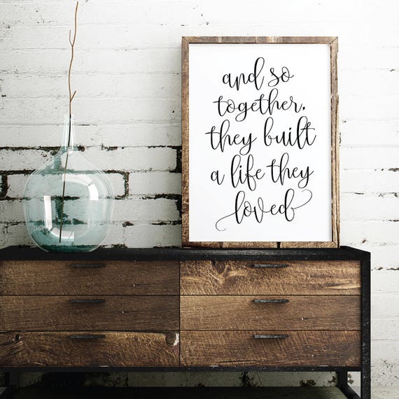 Wall Decorations For Living Room, Printable Wall Decor Over The Bed, Inspirational Wall Quotes, Calligraphy Wall Decor, Printable Quotes