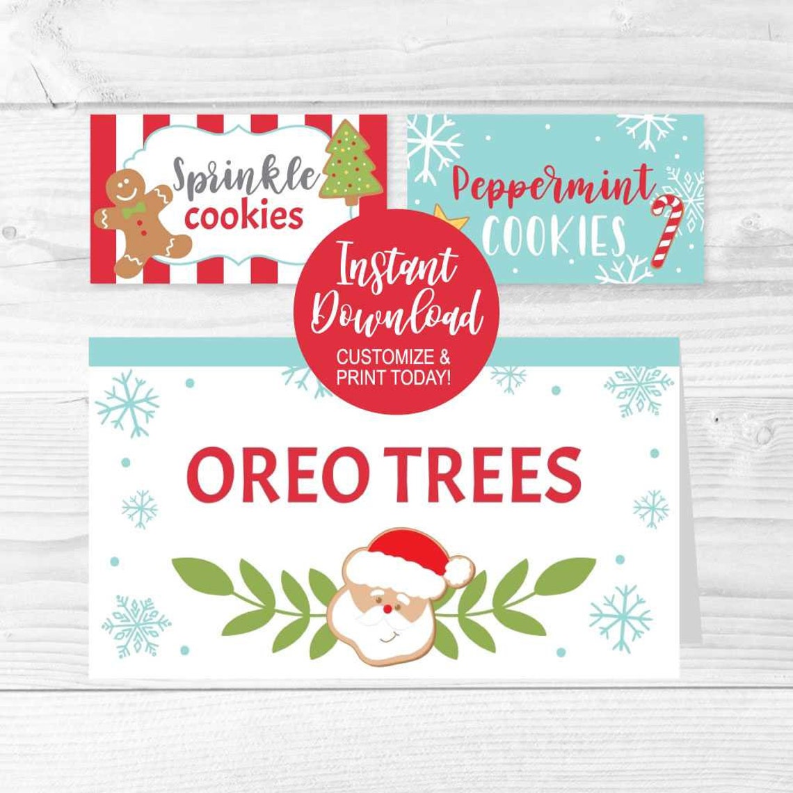 Buffet Tent Cards Printable Tent Cards Editable Place Card Etsy