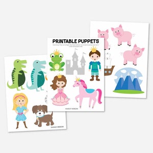 Printable Puppet Theater for Kids, DIY Activity for Toddler Children ...