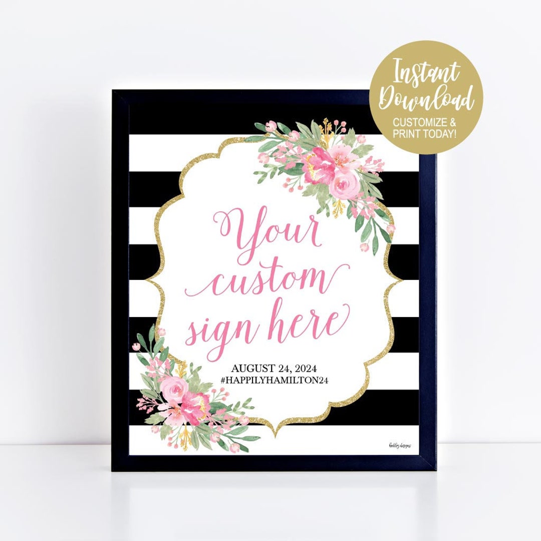 DIY Wedding Signs Printables Wedding Signage Download - Etsy