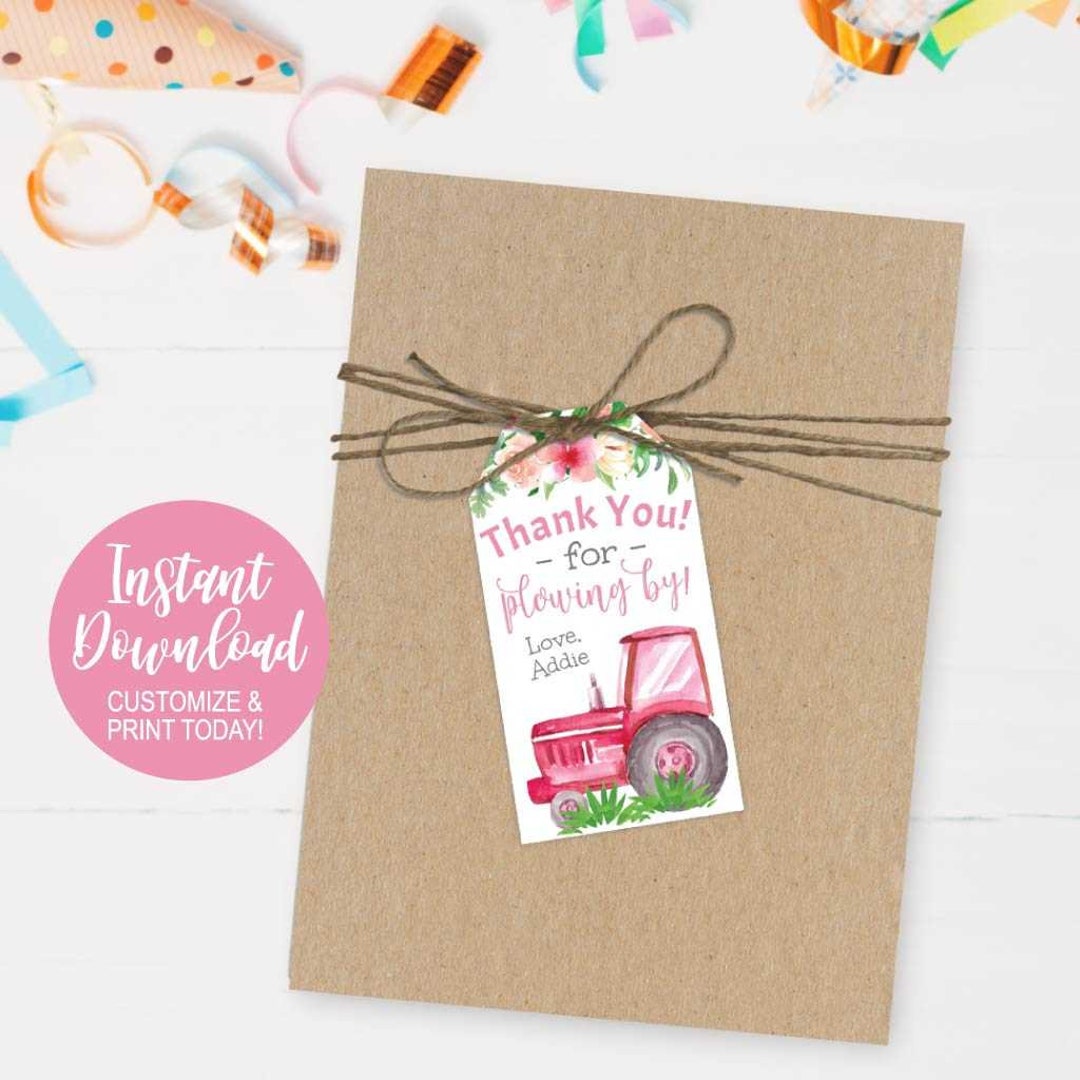 Editable Tag Printable Watercolor Girl Farm, Tag Template Editable ...