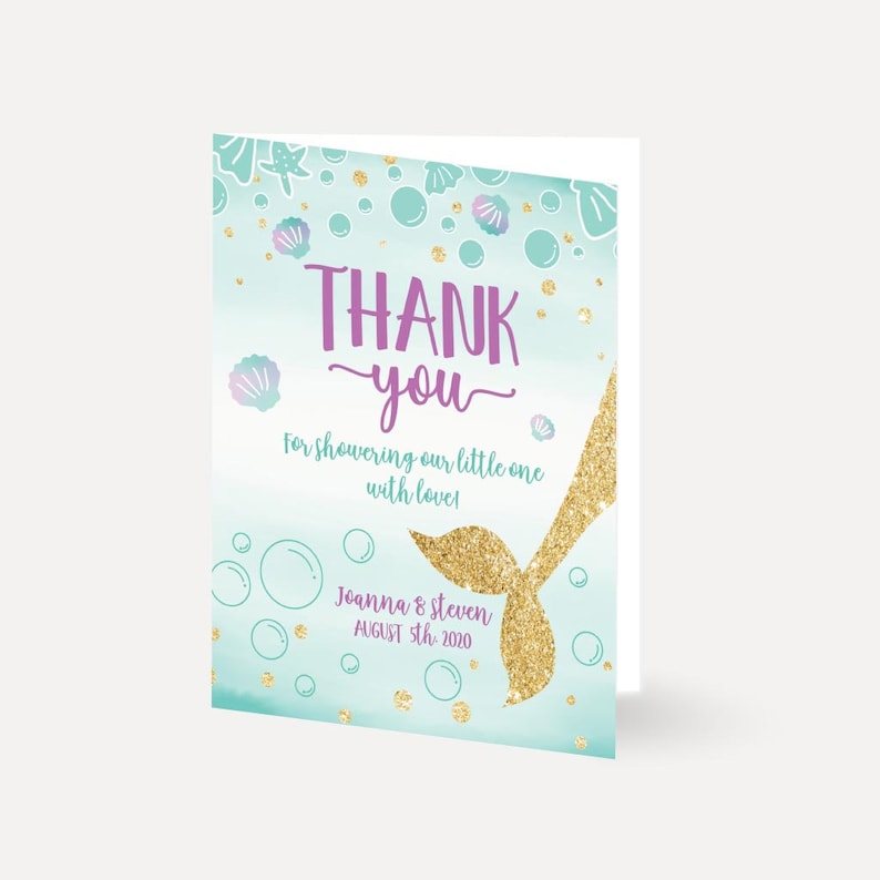 Template For Baby Shower Thank You Cards