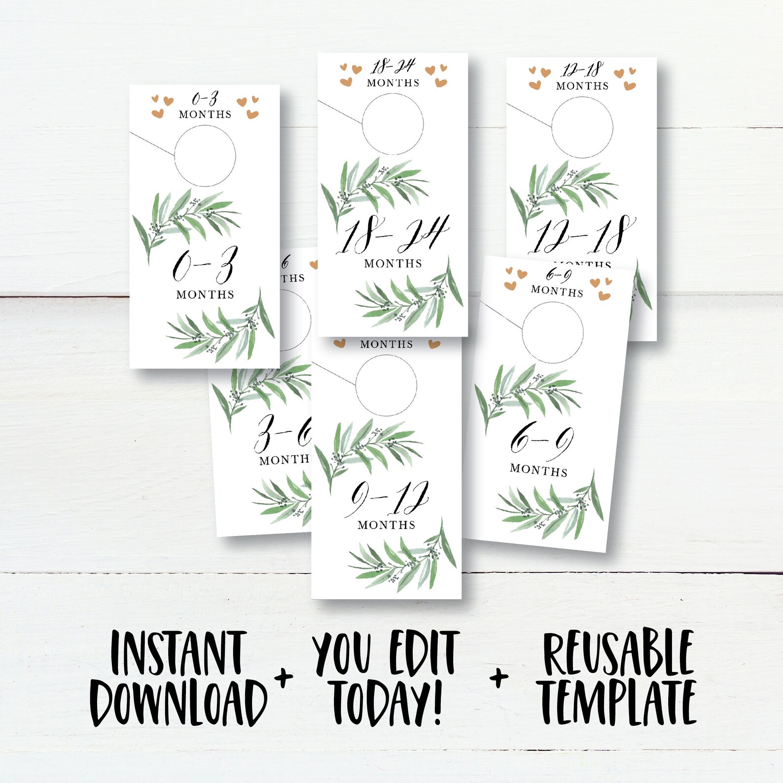 Wardrobe Dividers Print Your Own Closet Nursery Dividers Etsy