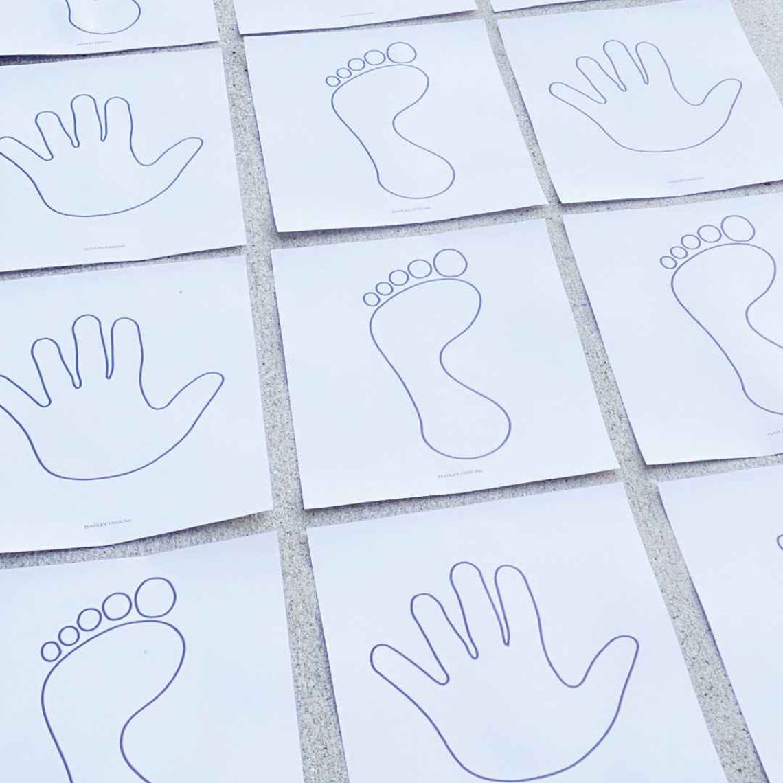 Printable Hopscotch Hands And Feet Game Kids Learning Etsy