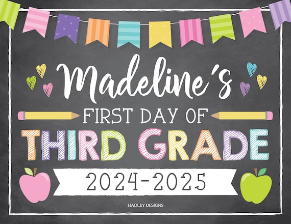 Back to School Printable, Back to School Chalk Board, First Day of School Sign Printable Editable, First Day of School Sign Chalkboard, PDF