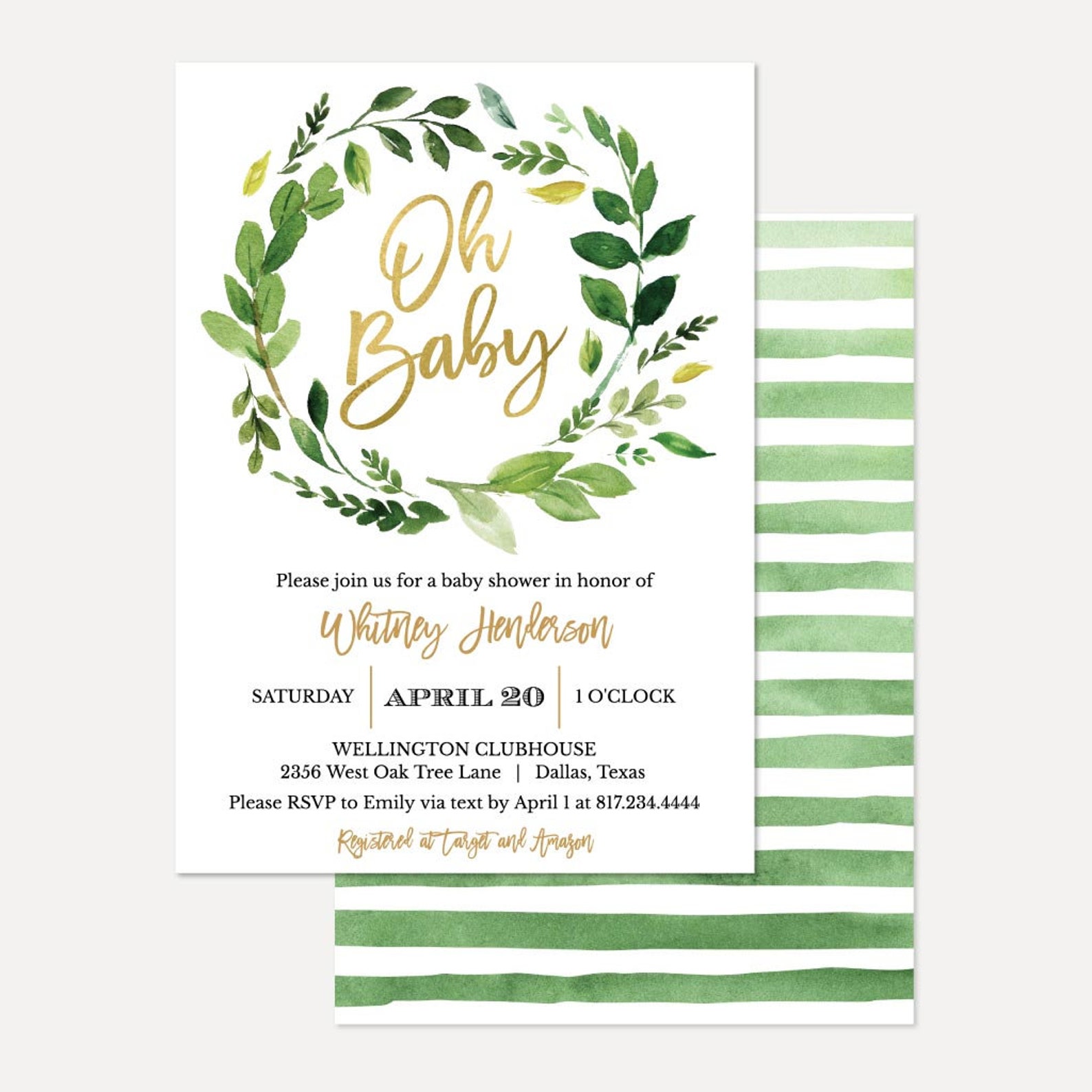 Baby Shower Invitation Girl Printable Baby Girl Shower Etsy UK