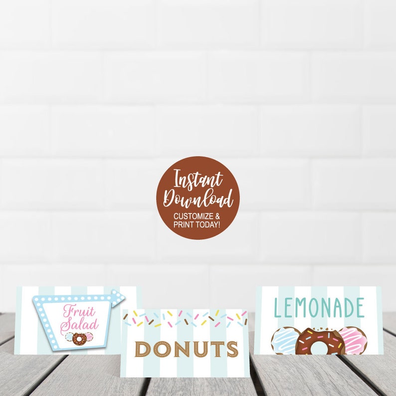 Printable Food Tent Cards Food Tent Labels Editable Etsy