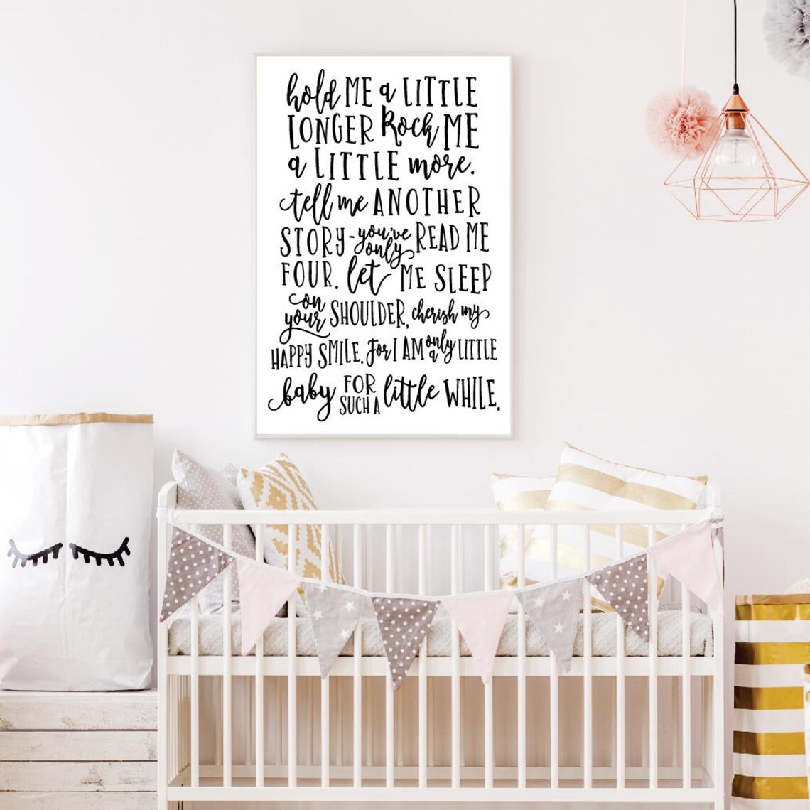 Wall Art Nursery, Decor Nursery, Artwork for Nursery, Large Wall Art ...