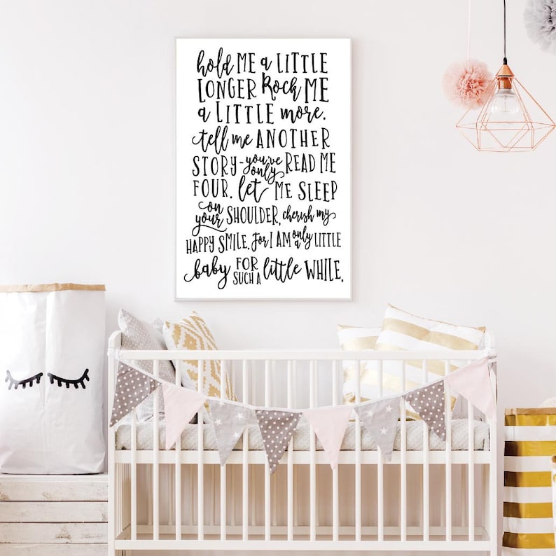 Wall Art Nursery Decor Nursery Artwork for Nursery Large Etsy