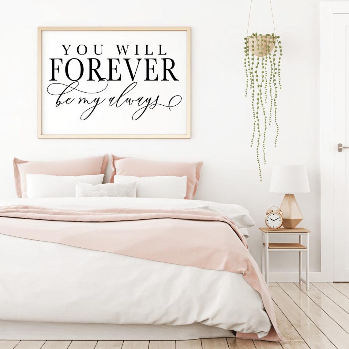 Bedroom Wall Decor ideas Wall Art Prints Quotes Minimalist Etsy