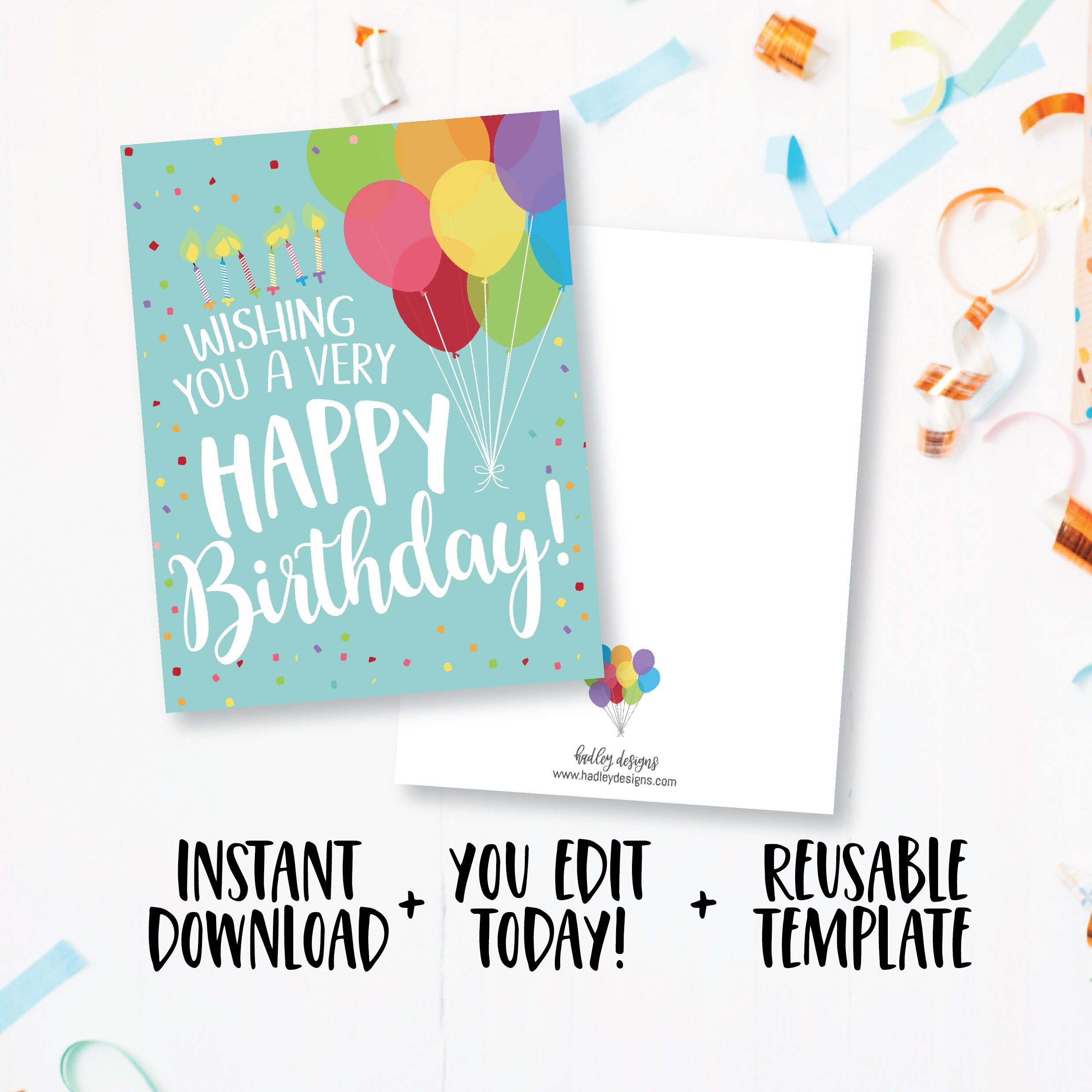 Digital Birthday Idea Print Birthday Card Woman Birthday | Etsy