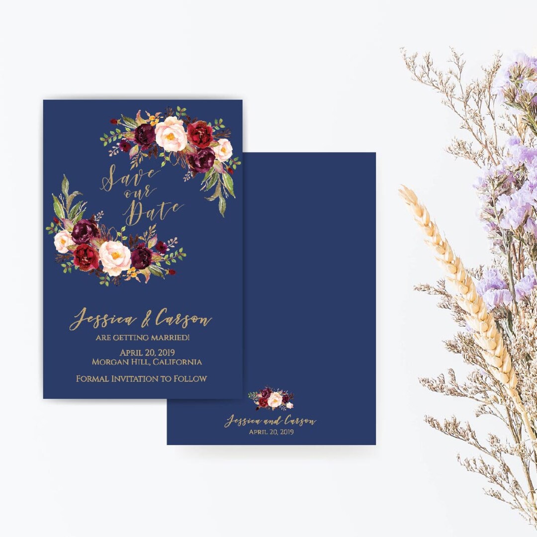 Printable Save the Date Invite, Save the Date Cards Wording, Save the