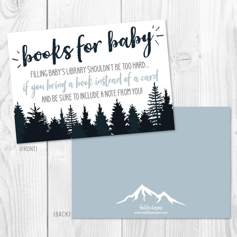 Adventure Mountain Baby Shower Book Request Template Baby Etsy