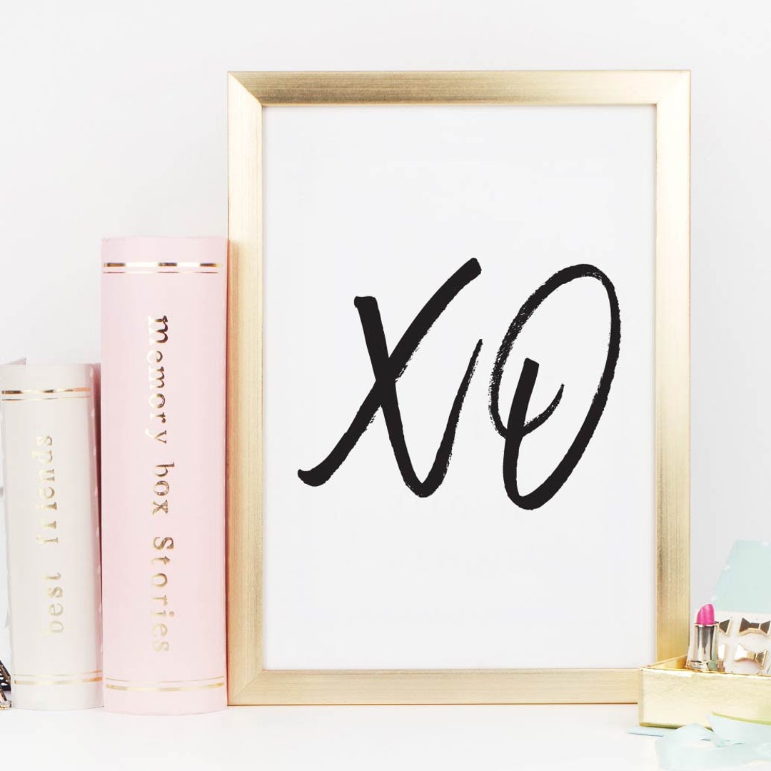 XO Wall Art Print Motivational Wall Decor Wall Prints Etsy