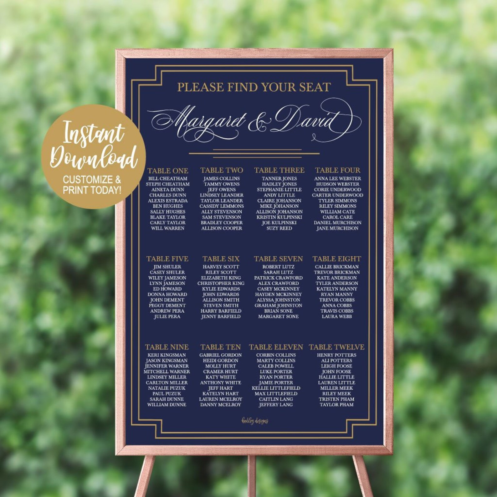 Seating Chart Wedding Printable Wedding Seating Chart Etsy