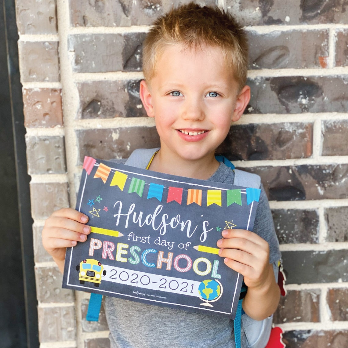 Back to School Printable Back to School Chalk Board First | Etsy