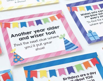 Bday Scavenger Hunt for Kids, Editable Scavenger Hunt for Children, Fun Activity For Kids, At Home Scavenger Hunt