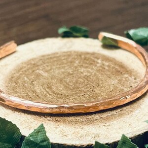 Hammered Copper Bangle | Bracelet | Textured | Healing Jewelry | Copper | Gift