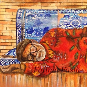 The Lying Man - next to a tomb in Multan, Pakistan