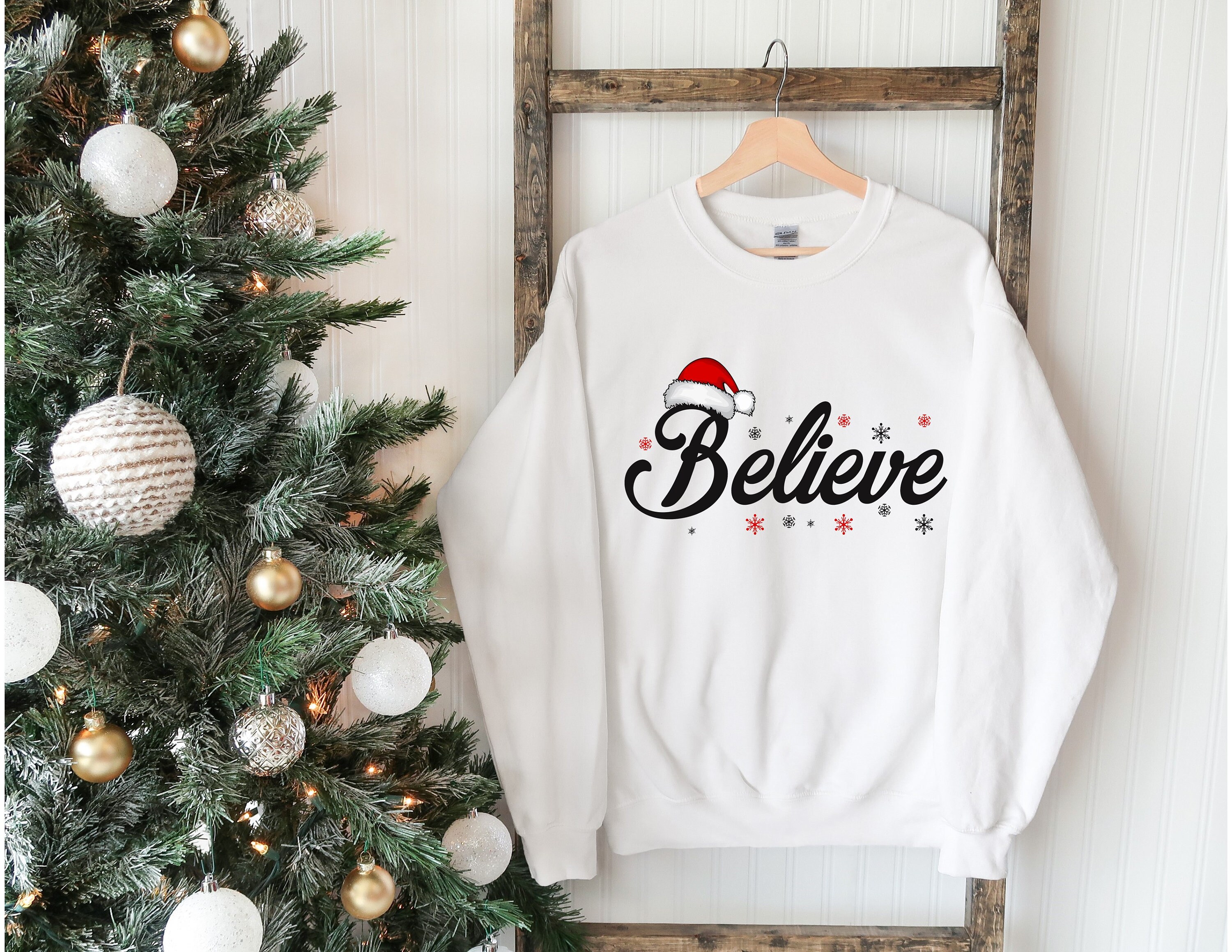 believe christmas sweatshirt