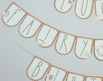 Fairy First Birthday, Fairy First Birthday Decorations, Fairy First Birthday Bundle, First Birthday