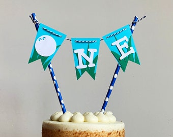 Hole in One Cake Topper, Golf First Birthday, Hole in One First Birthday, First Birthday Cake Topper