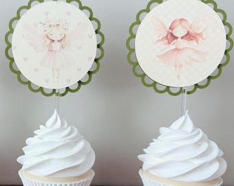 Fairy First Birthday, Fairy First Birthday Decorations, Fairy First Birthday Bundle, First Birthday, Fairy First Cupcake Toppers