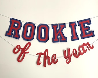 Rookie of the Year banner, Rookie of the Year birthday, Baseball first birthday, Baseball birthday, Baseball party, Baseball decorations
