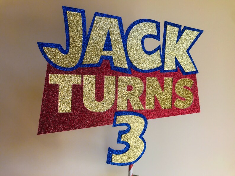 Toy Story Birthday Party Toy Story cake topper Toy Story party supplies