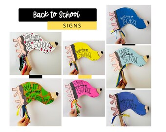 Back to School Sign, First Day of School Sign, Custom Back to School Sign, Personalized First Day of School Sign, Back to School Gift