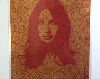 Karen Gillan gum wrapper art print