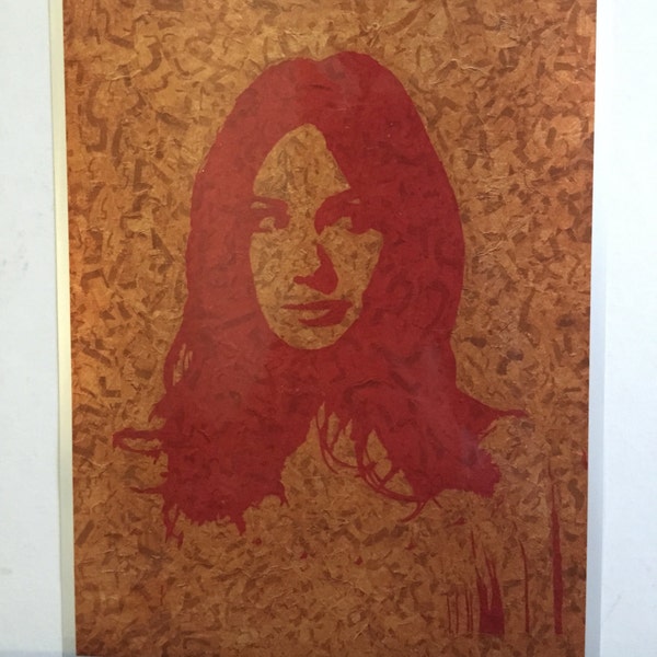 Karen Gillan gum wrapper art print